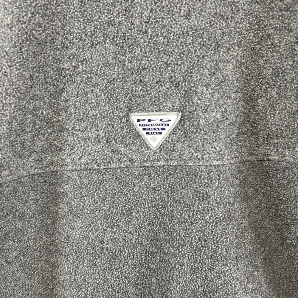 Michigan Wolverines Columbia Fleece Pullover Mens Small Grey PFG Snap - Picture 12 of 13
